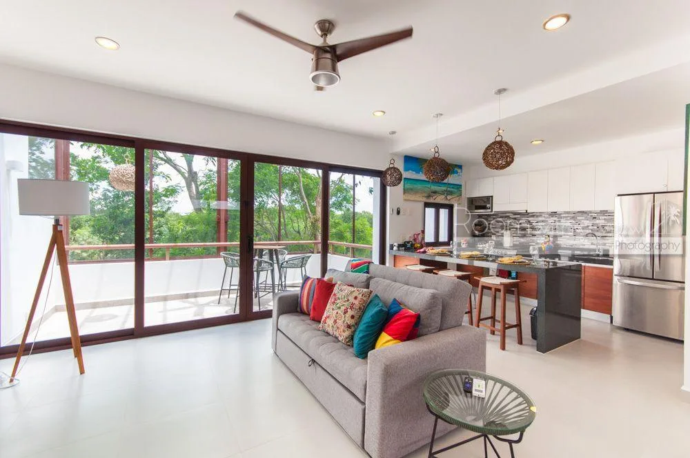 Luxury 1-Bedroom Penthouse with Golf Course Views in Akumal's TAO Residential
