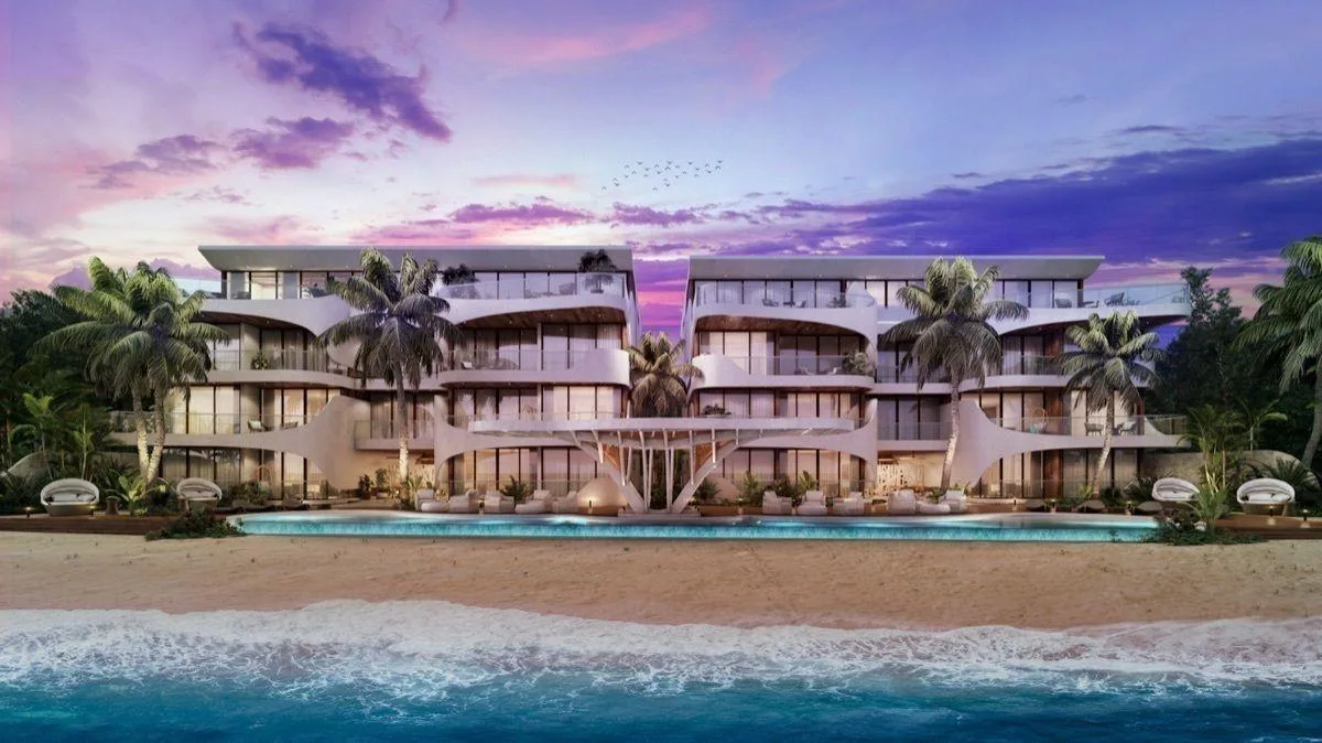 Beachfront Studios, 1 & 2 Bedroom Condos and Penthouses with Infinity Pools in Tankah Bay, near Tulum