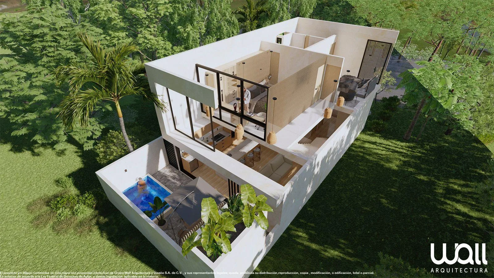 Modern Three-Bedroom House with Jacuzzi in Aldea Ha, Puerto Morelos