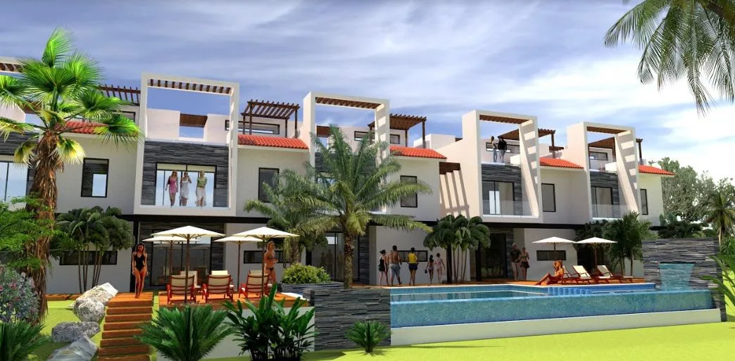 Luxury 1-Bedroom Apartment with Rooftop Garden in Puerto Aventuras, Riviera Maya