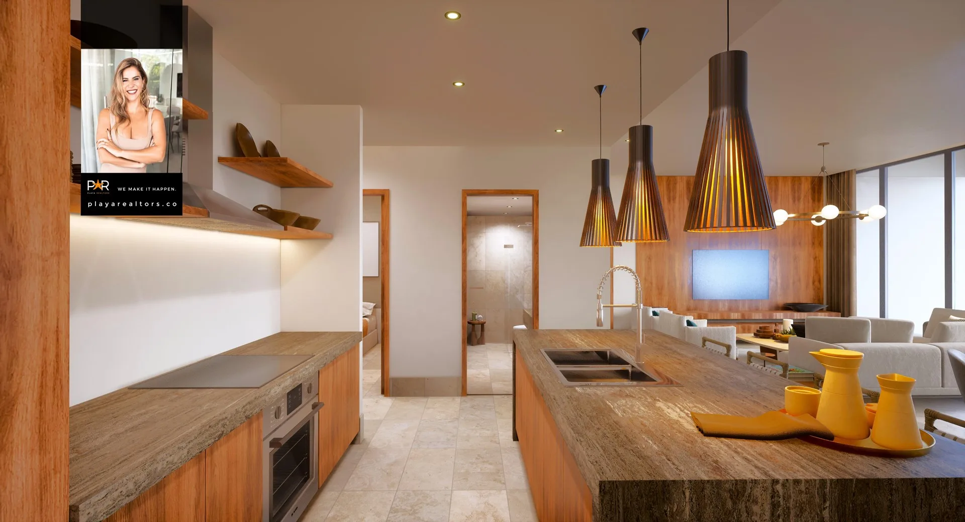 Luxury 3-Bedroom Apartments with Ocean Views in Puerto Aventuras Private Community