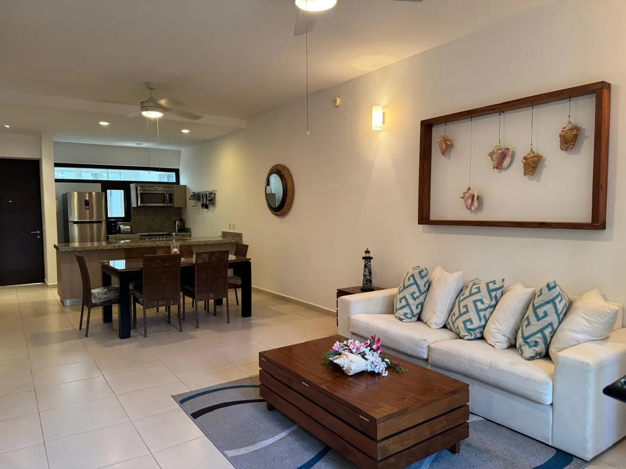 Spacious Ground-Floor Two-Bedroom Condo with Terrace in Gated Community near the Caribbean Sea