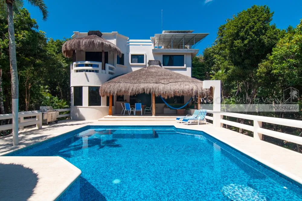 Two-Story Home in Grand Sirenis, Akumal with Jungle Views, Private Pool, and Beach Access