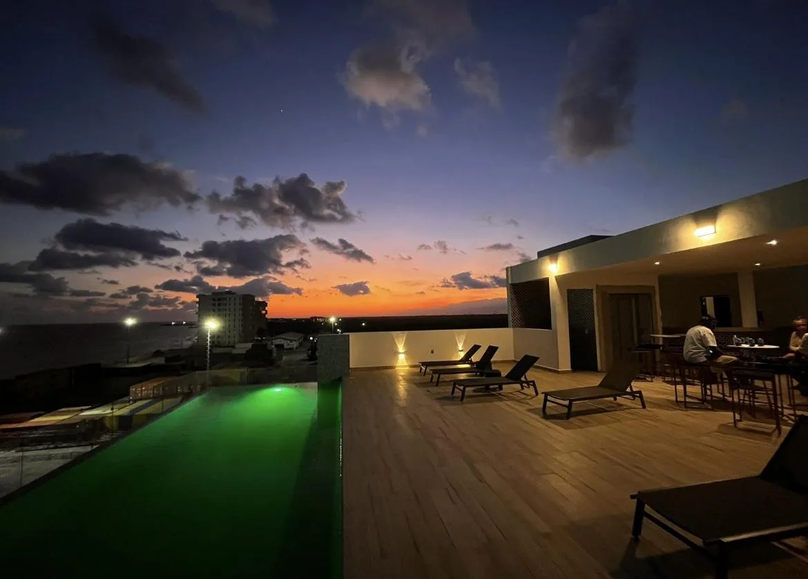 Luxury Oceanfront Condo Studios in Puerto Morelos with Rooftop Infinity Pool