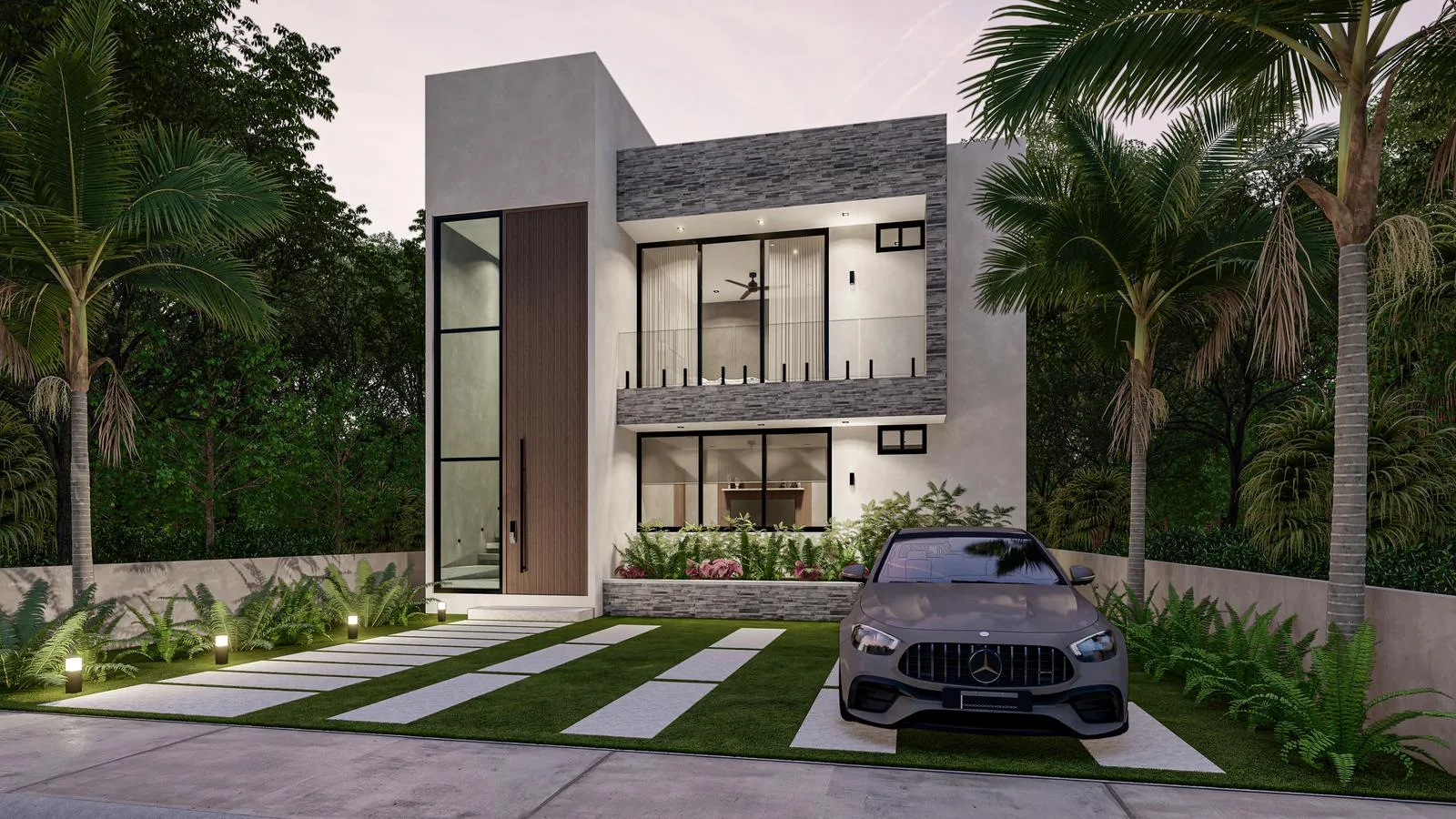 Luxury 3-Bedroom Villa with Private Pool and Double-Height Design
