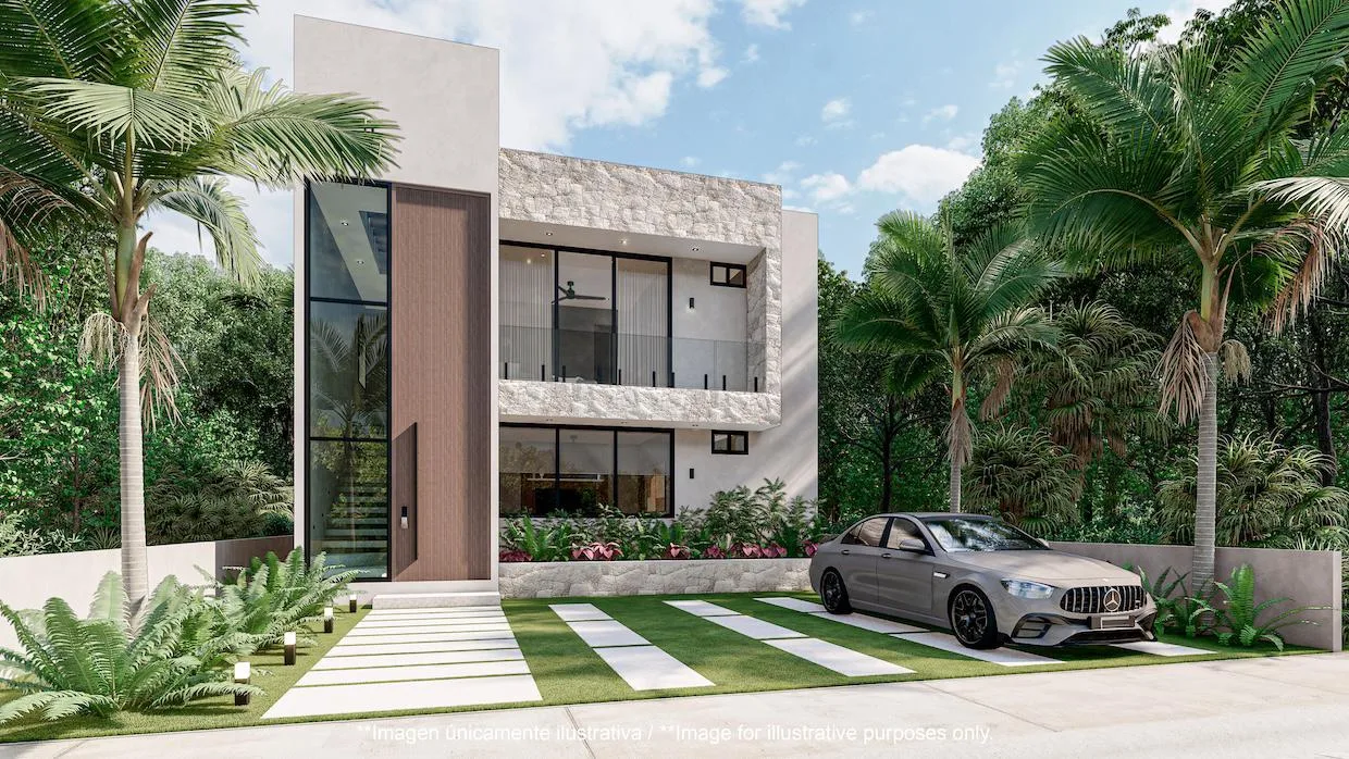 Boutique Collection of 3-4 Bedroom Pre-Construction Homes in Tulum Country Club with Golf and Beach Club Access