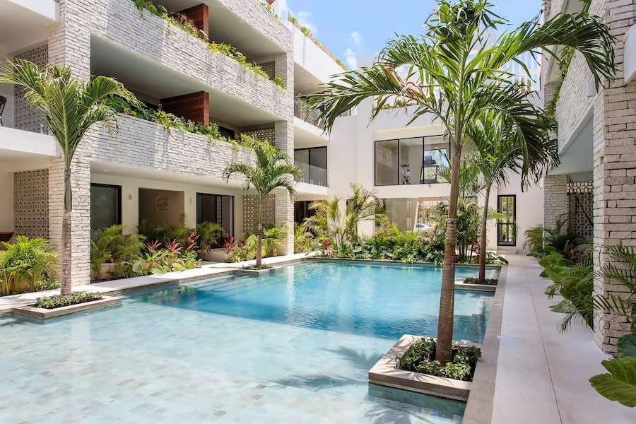 3-Bedroom Luxury Apartment with Rooftop Infinity Pools and Eco-Friendly Design in Aldea Zamá, Tulum