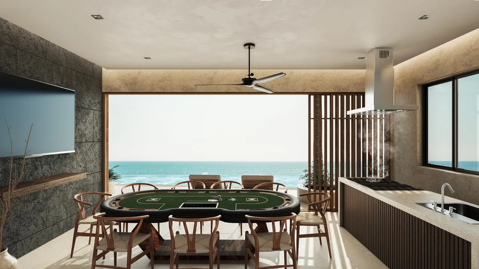 2-Bedroom Beachfront Condo with Ocean Views and Rooftop Pool in Puerto Morelos