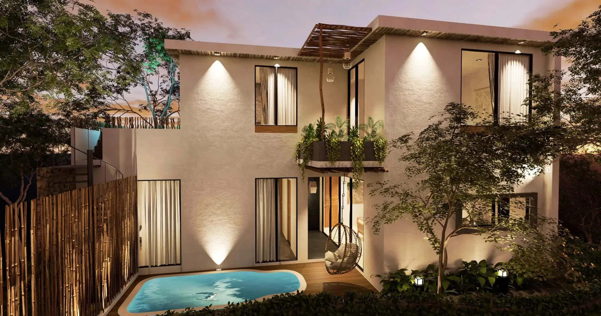 Luxury Swim-Up Lock-Off Villas in Tulum Country Club with Golf Course and Beach Club Access