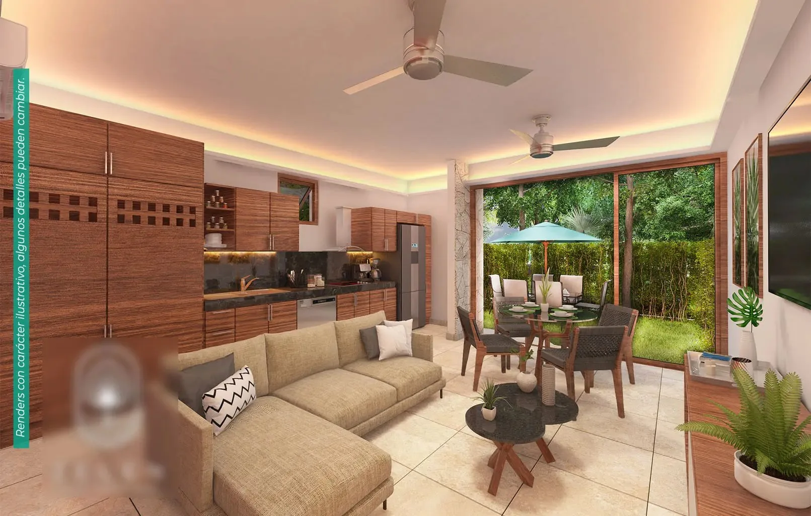 1-Bedroom Chalet with Private Gardens and Rooftop Terrace in Tulum Country Club