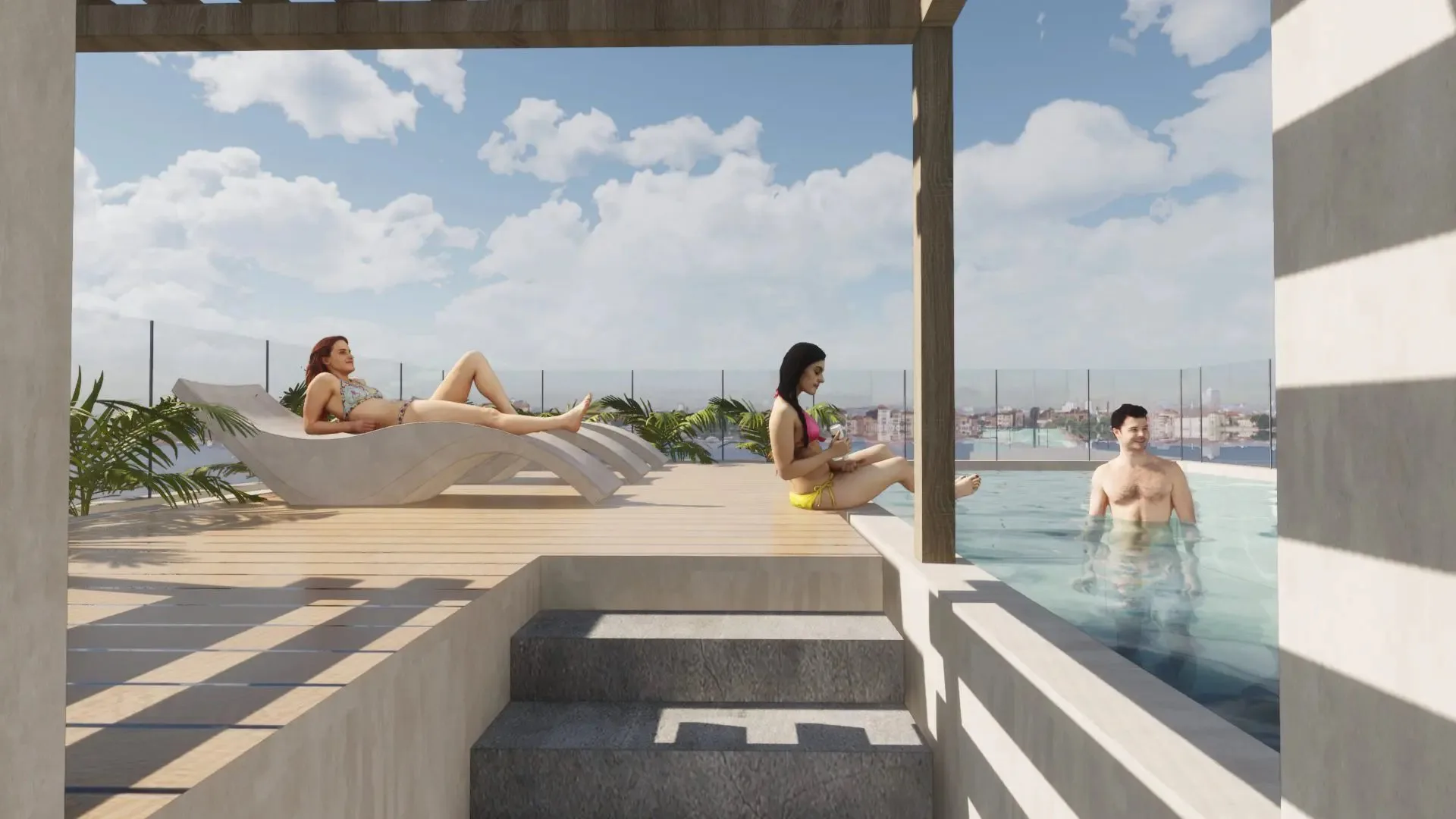 Modern Residence with Pool and Garage in Tohoku, Playa del Carmen