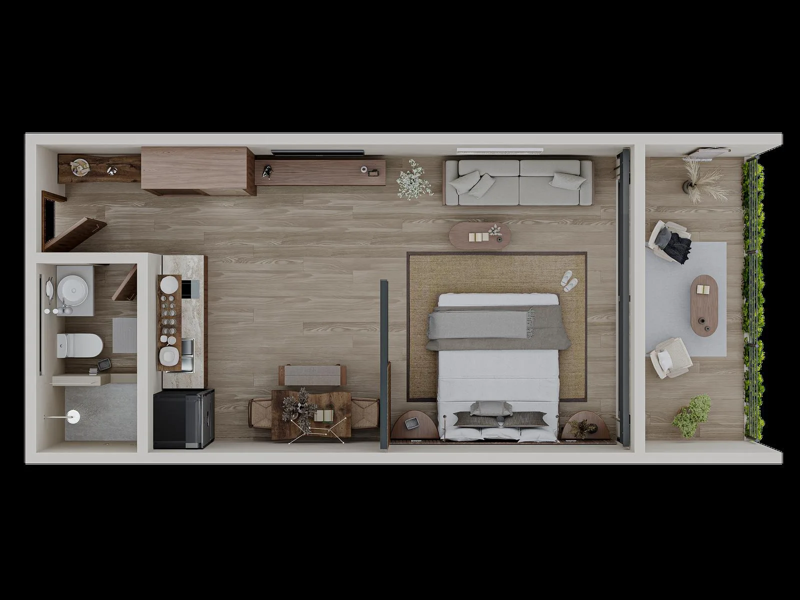 1-Bedroom Apartment in Tulum with Pool and On-Site Bar & Restaurant