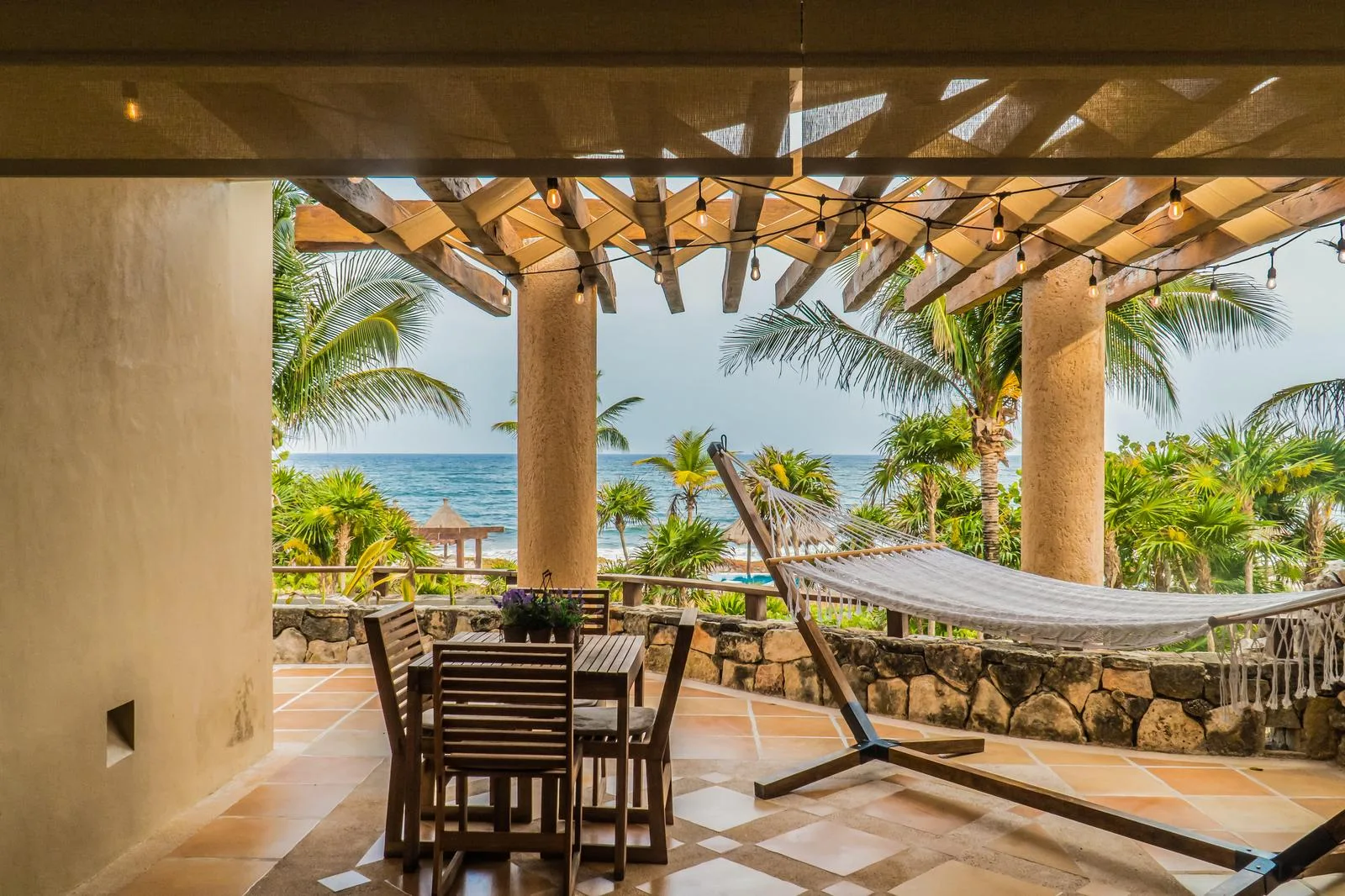 Luxury 3-Bedroom Oceanfront Apartment with Private Terraces in Puerto Aventuras