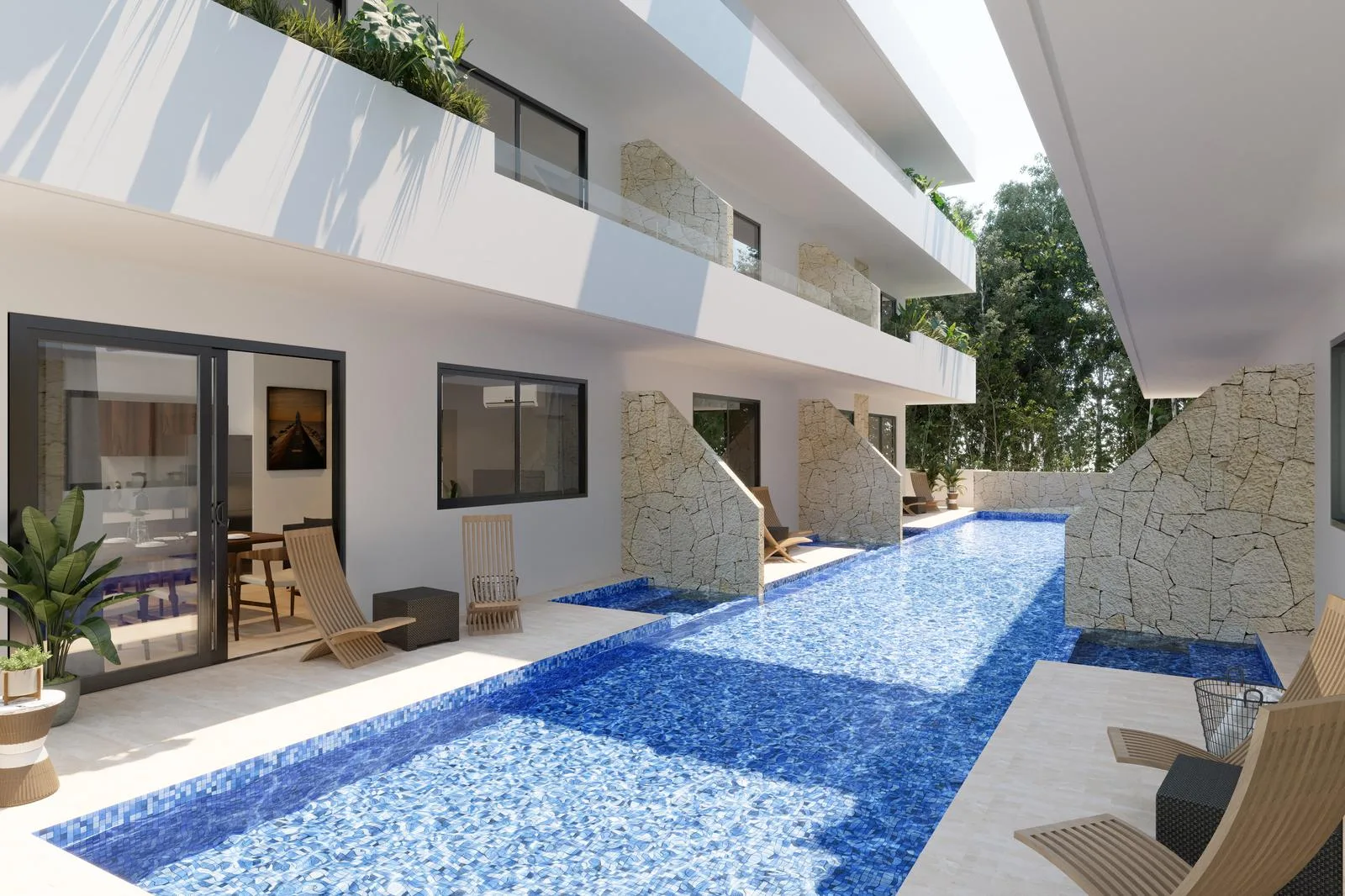 2-Bedroom Penthouse in Aldea Zama, Tulum with Terrace and Community Amenities