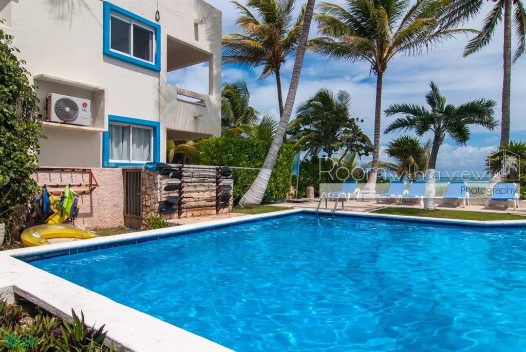 Airy 2-Bedroom Beachfront Condo in Gated South Akumal Community