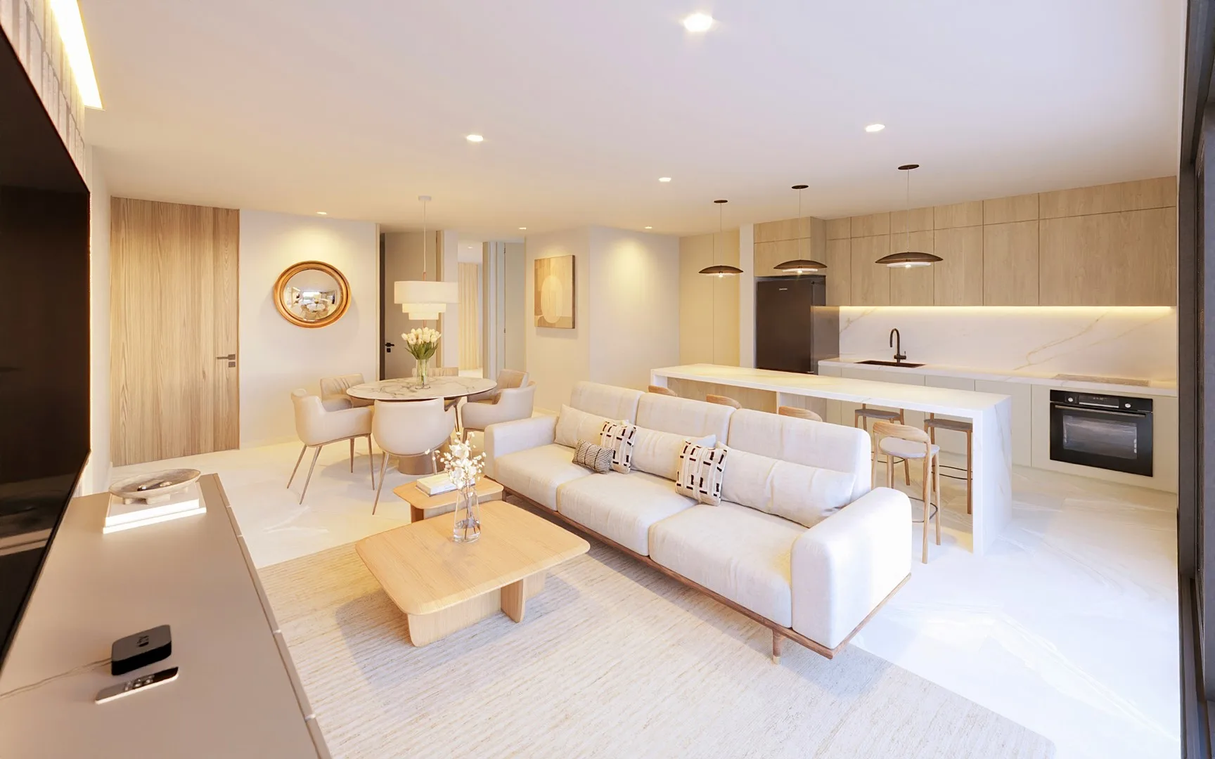 One, Two, and Three-Bedroom Beachfront Residences on Xcalacoco Beach, Playa del Carmen