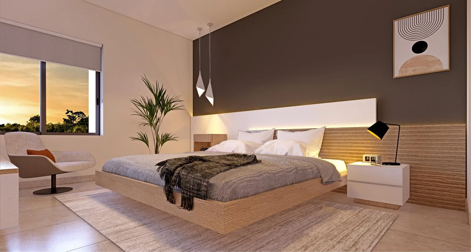 Furnished 1-Bedroom Apartment in Puerto Morelos with Semi-Olympic Pool and Tennis Court