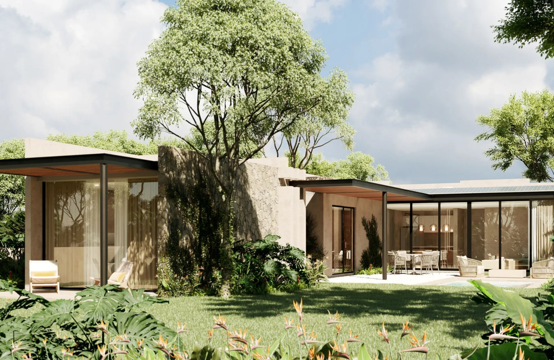 Modern Pre-Construction House with Jungle Views in Xpu-ha, Quintana Roo