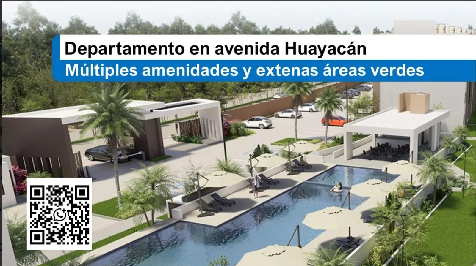 Modern 2-Bedroom Apartment with Resort-Style Amenities in Cancún