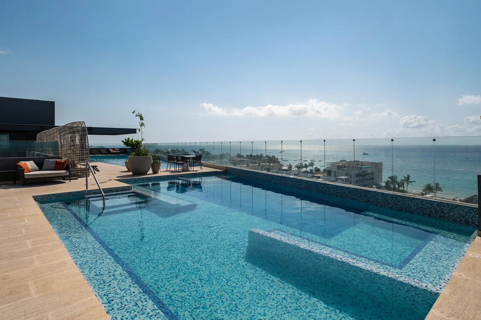 Turnkey Studio Condo with Rooftop Pools in Playa del Carmen's Coco Beach Neighborhood