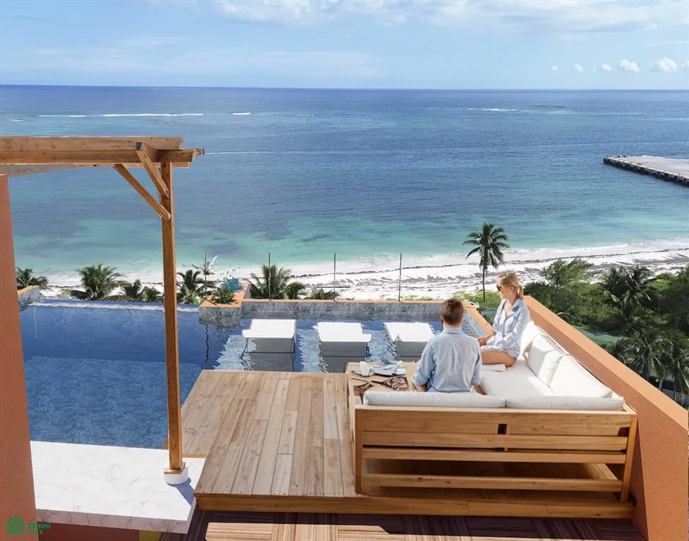 Penthouse with Two Bedrooms, Private Jacuzzi, and Ocean Views in Puerto Morelos
