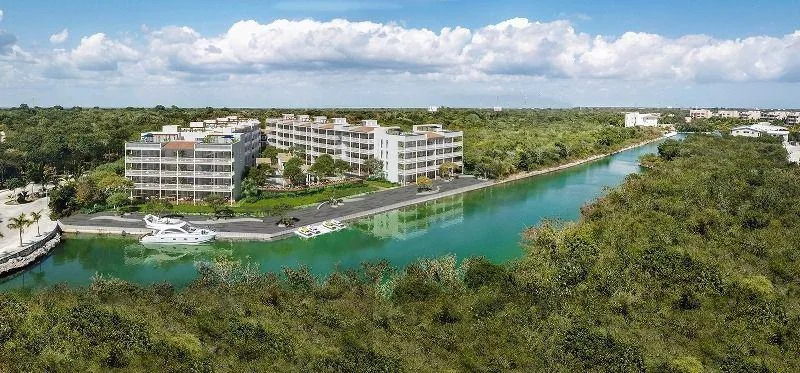 2 and 3 Bedroom Apartments with Private Marina and European Architecture in Puerto Aventuras, Riviera Maya