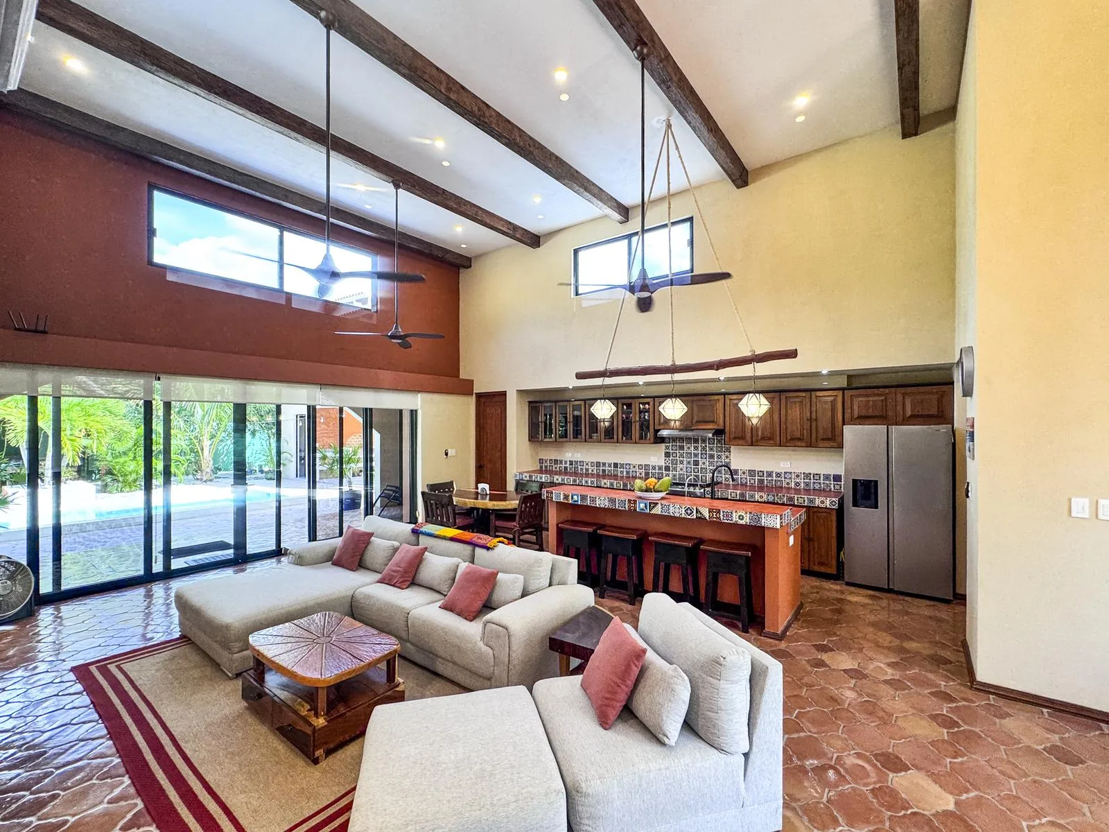 Hacienda-Style 3-Bedroom Home with Pool, Palapa, and Multi-Use Court in San Josecito, Riviera Maya