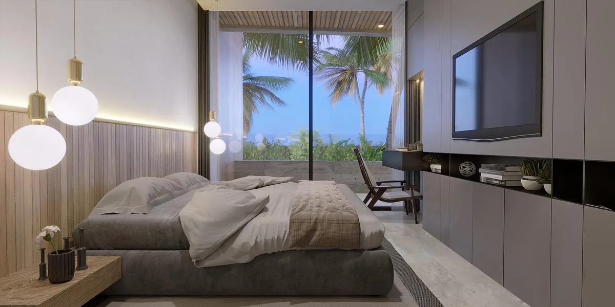 Beachfront Residences with Pool and Gym in Puerto Morelos, Riviera Maya