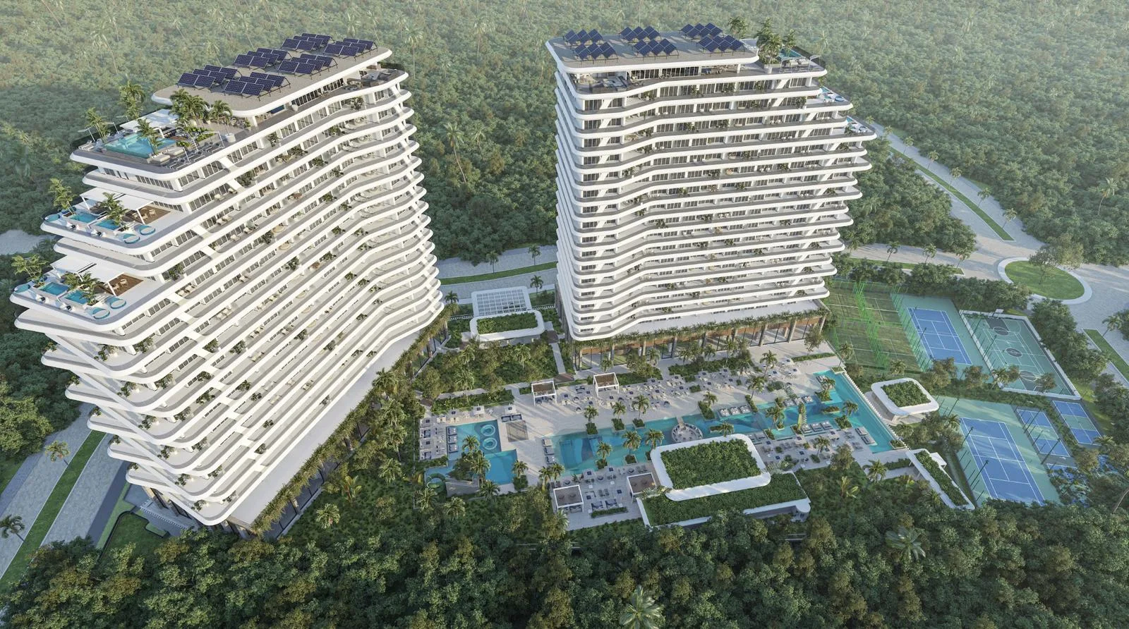 2-Bedroom Apartment with Private Terrace and Lagoon Views in Cancun