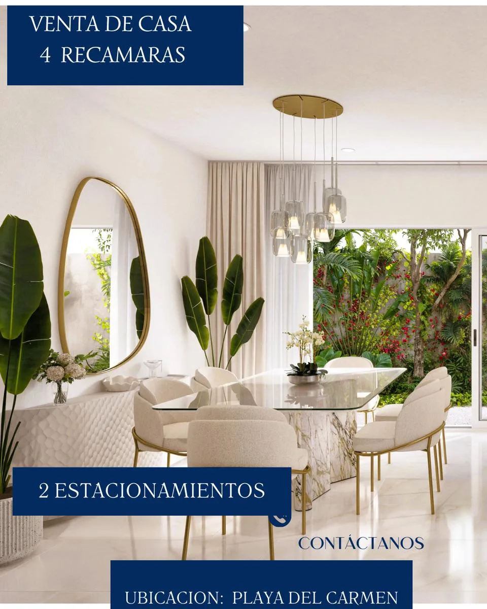 4-Bedroom House with Private Jacuzzi and Roof Garden in Playa del Carmen