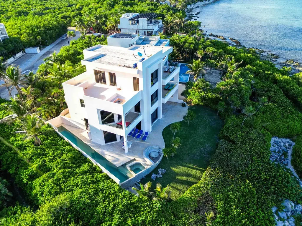 Oceanfront Multi-Level Residence with 8 Bedrooms in Punta Sur, Tulum