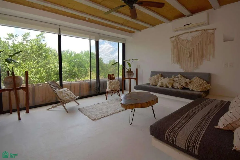 Artistic 2-Bedroom Penthouse with Private Rooftop Pool and Murals in Tranquil Tulum Setting