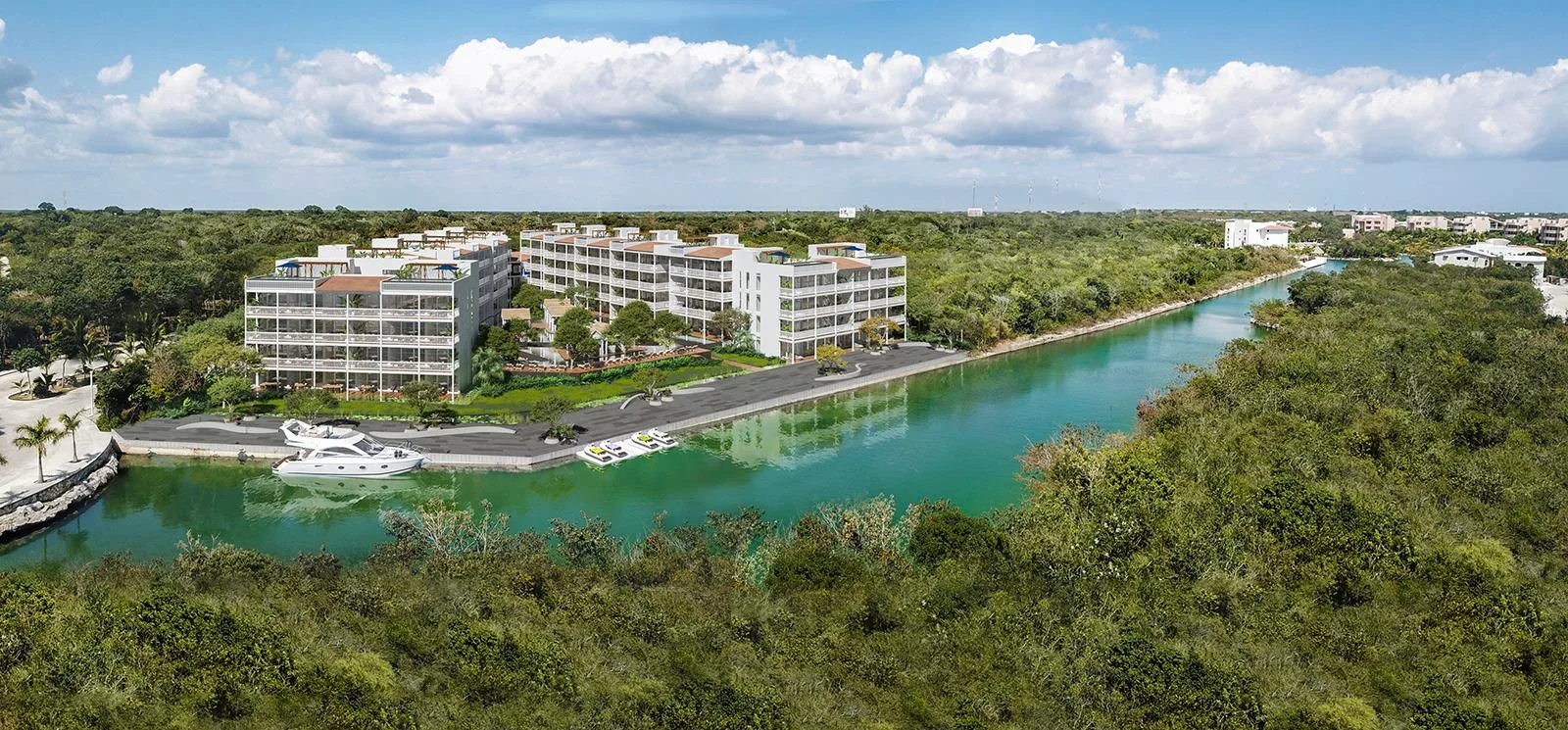 2 and 3 Bedroom Apartments with Marina and Resort Amenities in Riviera Maya