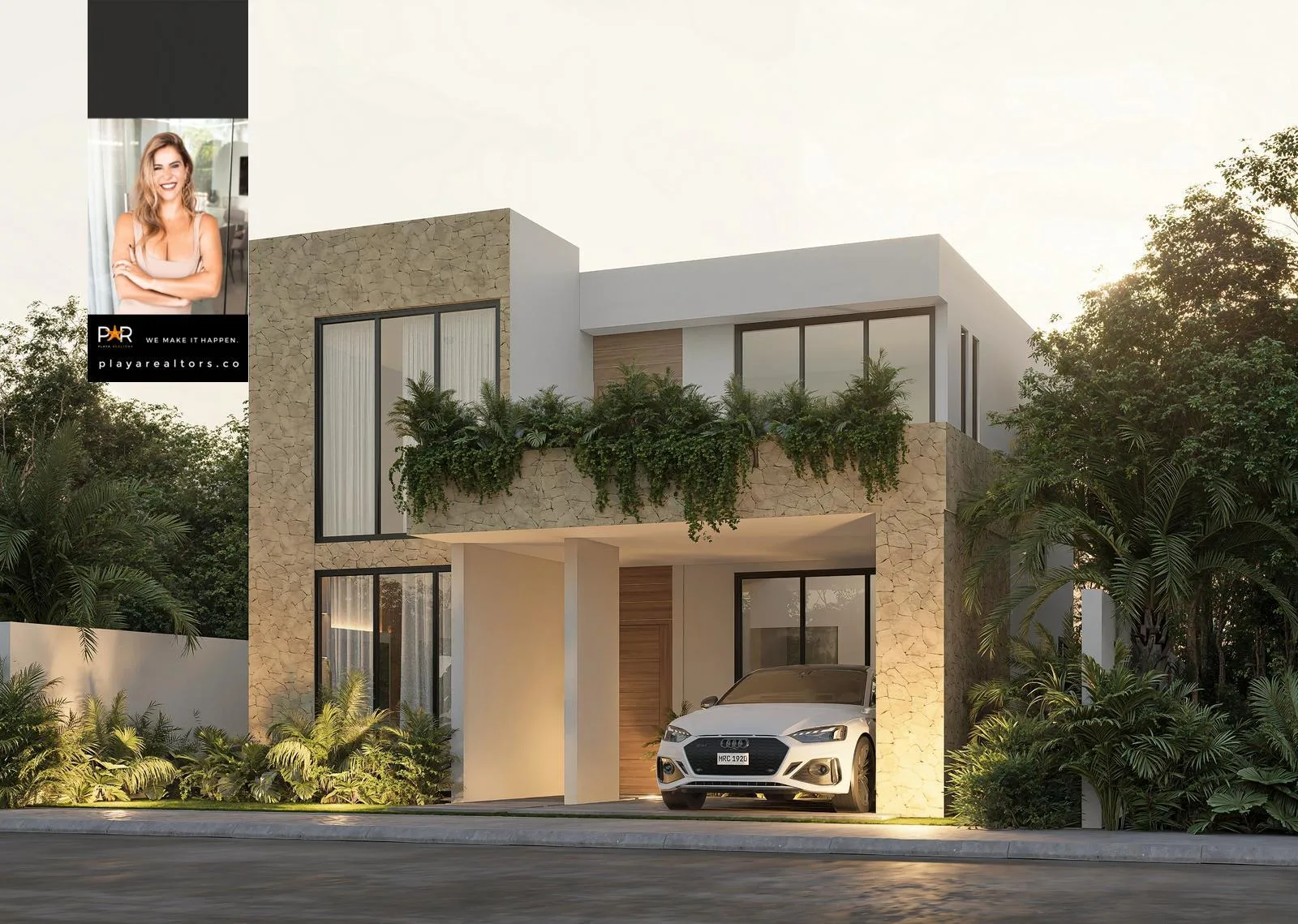 Modern 3-Bedroom House with Private Pool and Terrace in Gated Riviera Maya Community