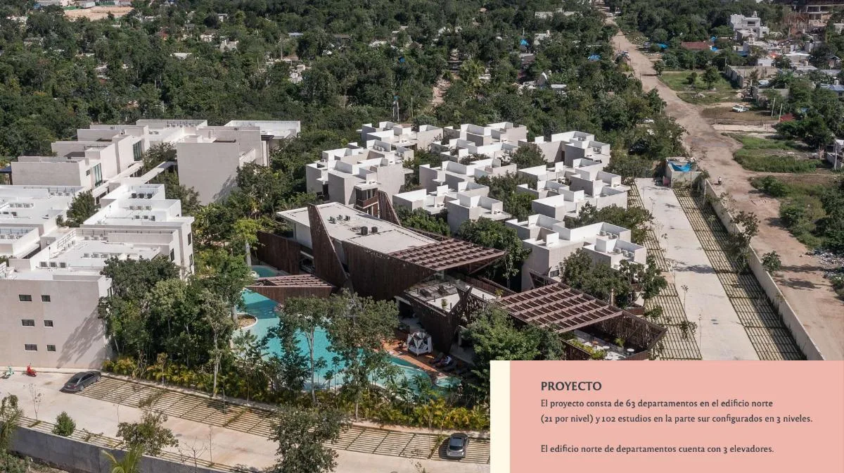 Apartment and Studio Development with Pool, Gym, and Coworking Amenities in Tulum, Riviera Maya