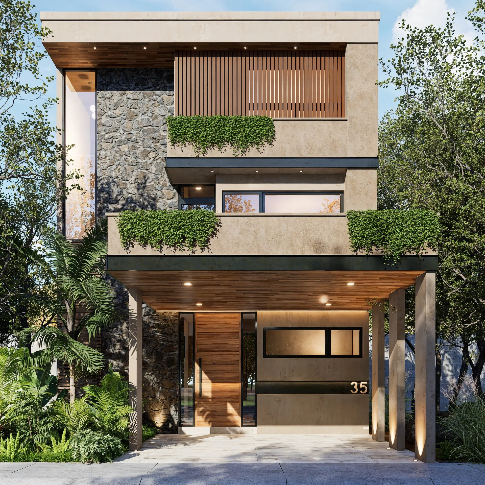 Spacious 4-Bedroom House with Private Pool and Rooftop Jacuzzi in Ciudad Mayakoba, Playa del Carmen