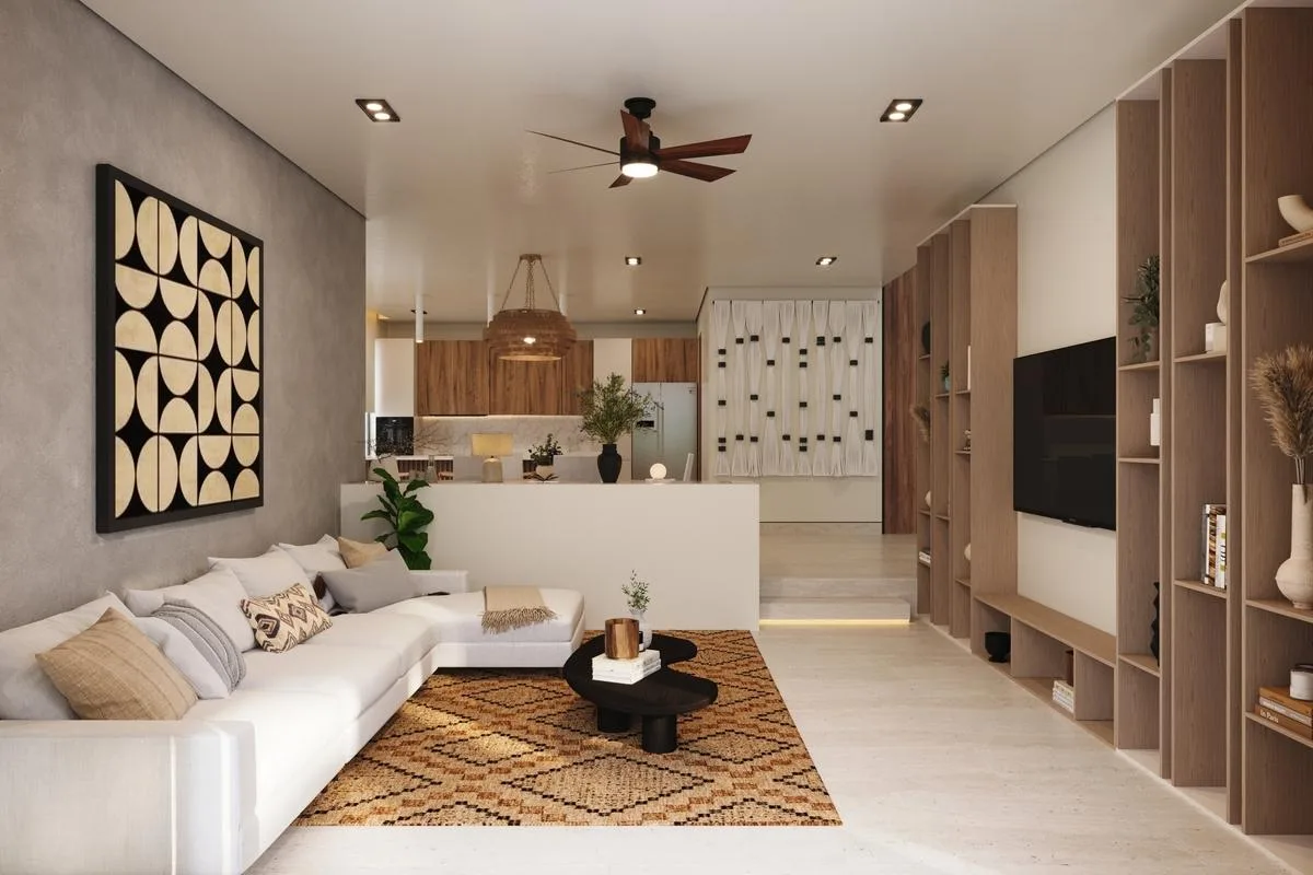 Modern Four-Bedroom Villa with Rooftop Terrace and Direct Beach Access