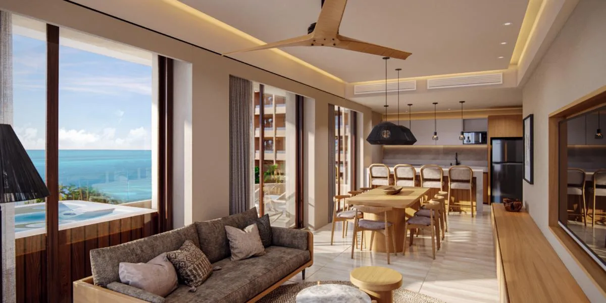 Luxury 2-Bedroom Residence with Plunge Pool and Three Terraces in Puerto Morelos, Riviera Maya