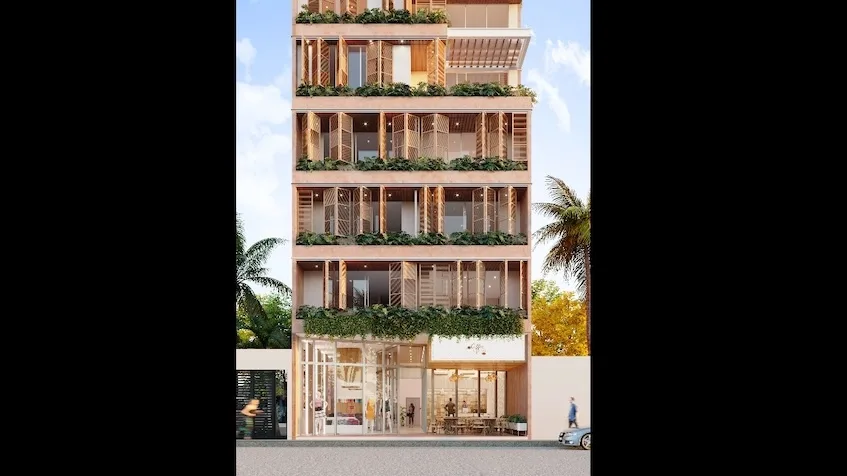 2- and 3-Bedroom Residences with Ocean Views and Rooftop Pool in Playa del Carmen
