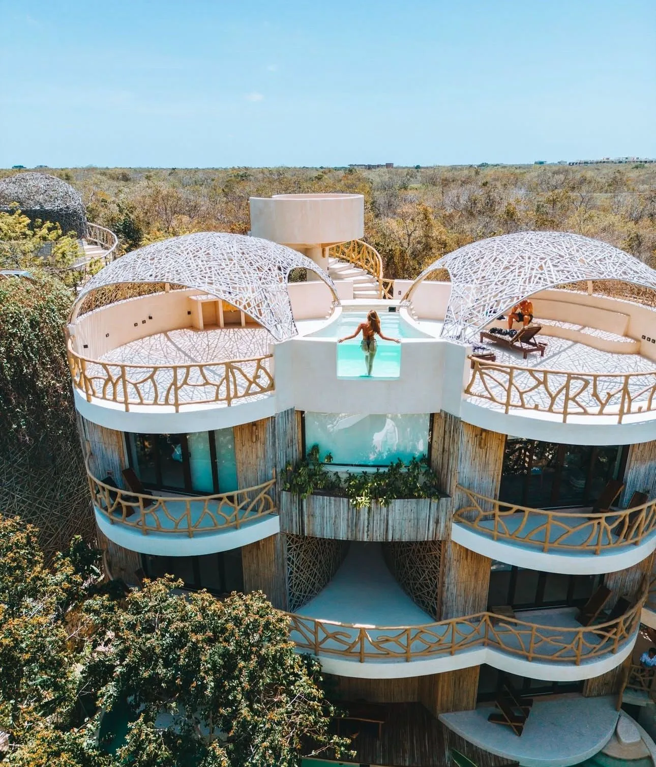 Biophilic 2-Bedroom Penthouse with Private Rooftop Pool in Kan Hotel, Tulum