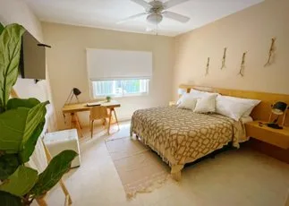 Furnished One-Bedroom Condo in Puerto Aventura Marina Plaza, 100m from Caribbean Beaches