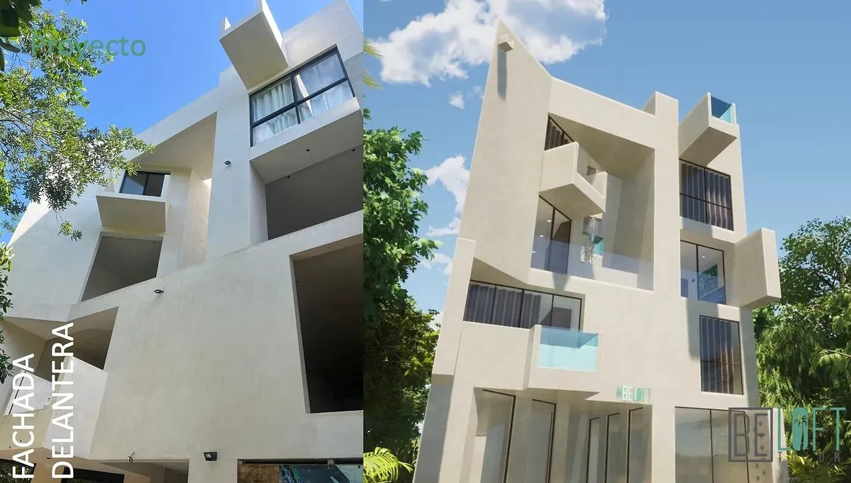 Modern Studio in Aldea Zamá, Tulum with Furnished Interior and Balcony