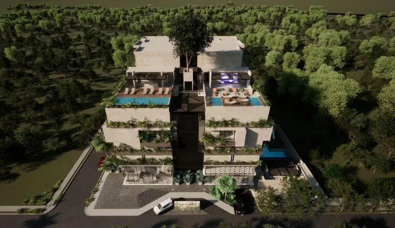 Modern Two-Bedroom Apartment with Panoramic Views in Riviera Maya, Cancún