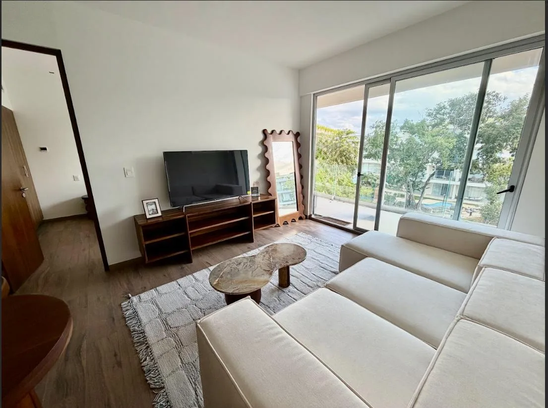 Modern 2-Bedroom Apartment with Private Beach Access in Playacar