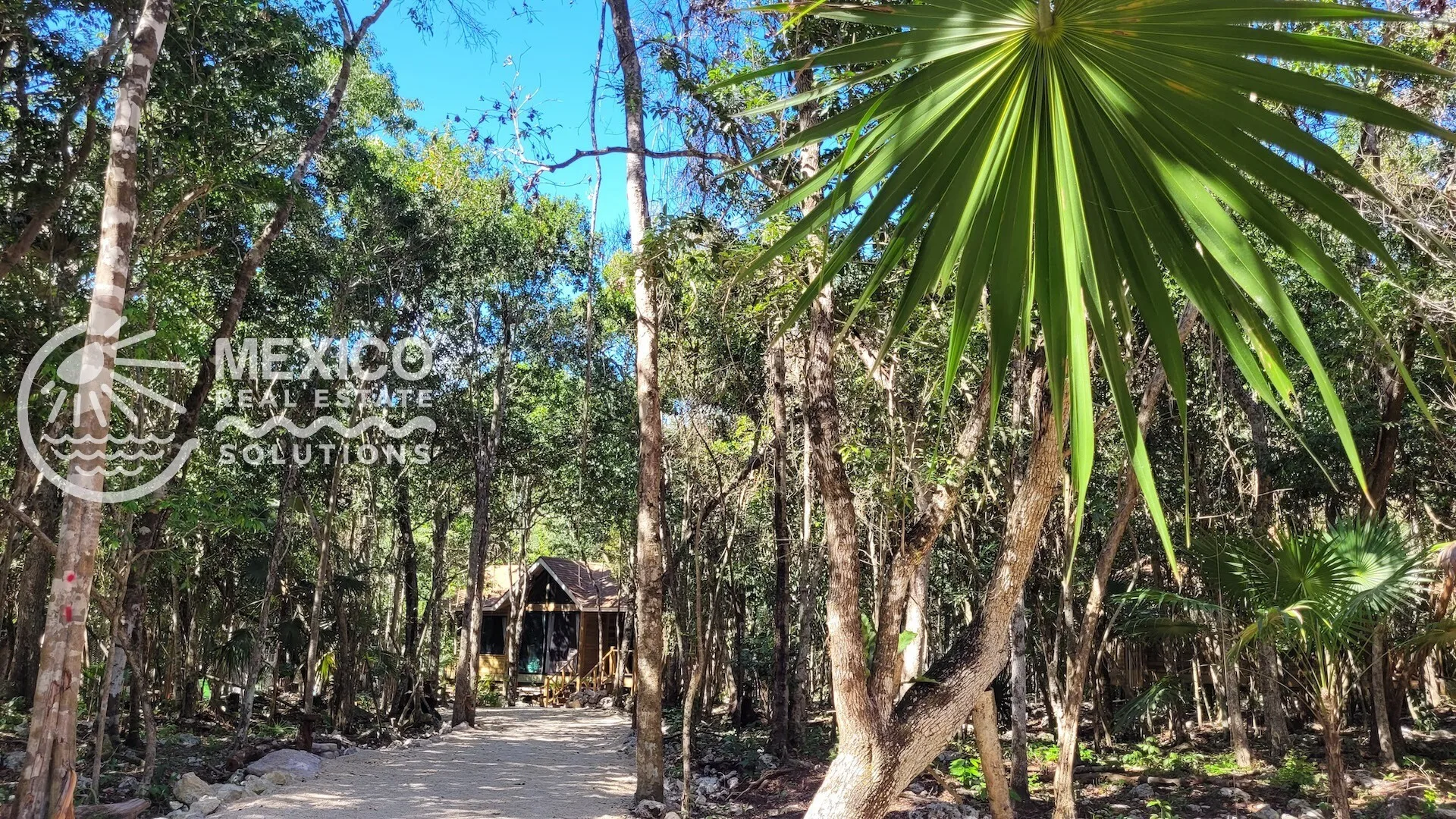 One-Bedroom Home on a Large Private Lot in Rancho San Martin near Akumal, Riviera Maya