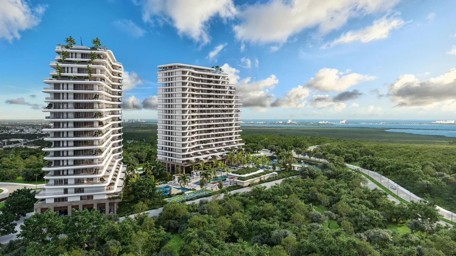 Pre-Sale Condominium with Two Bedrooms, Private Terraces, and Extensive Resort-Style Amenities in Lomas de Vista Hermosa, Cancún
