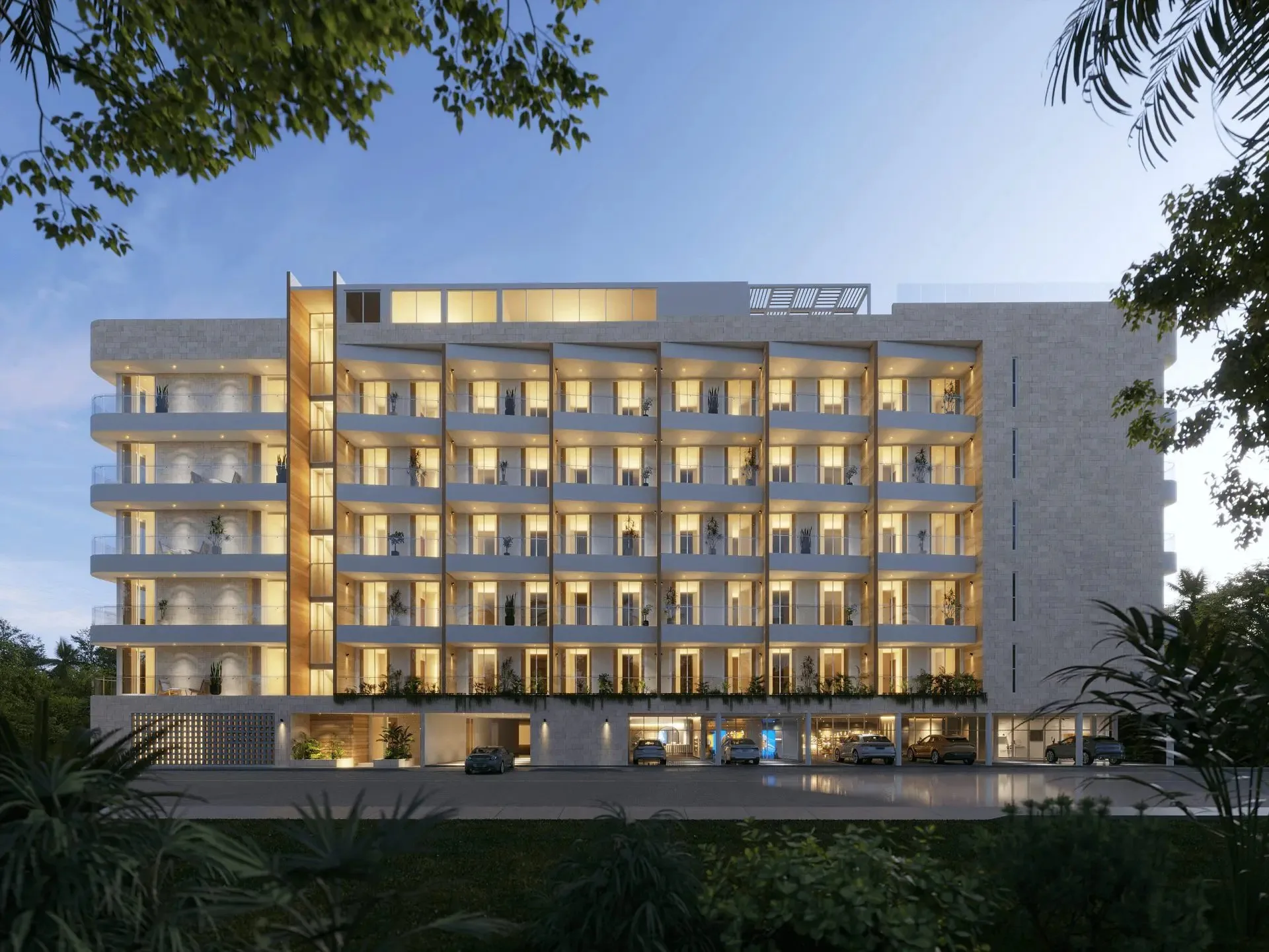 Ocean-View Condominiums with Rooftop Amenities in Puerto Morelos, Riviera Maya