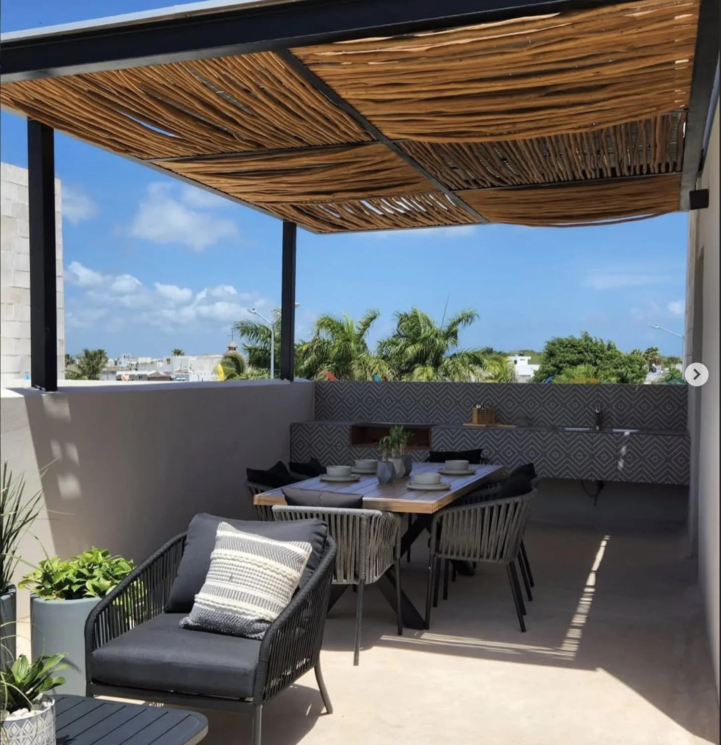 3-Bedroom Home with Private Rooftop Pool in Zona Diamante, Playa del Carmen