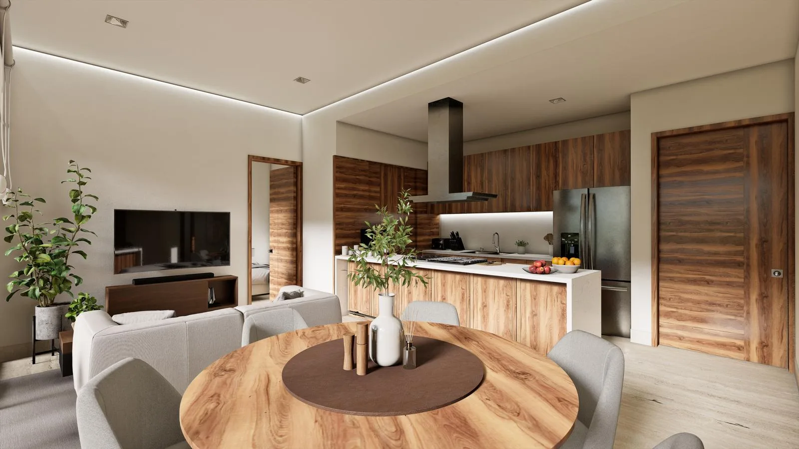 2-Bedroom Apartment with Private Terrace and Resort Amenities in Avenida Huayacán, Cancún