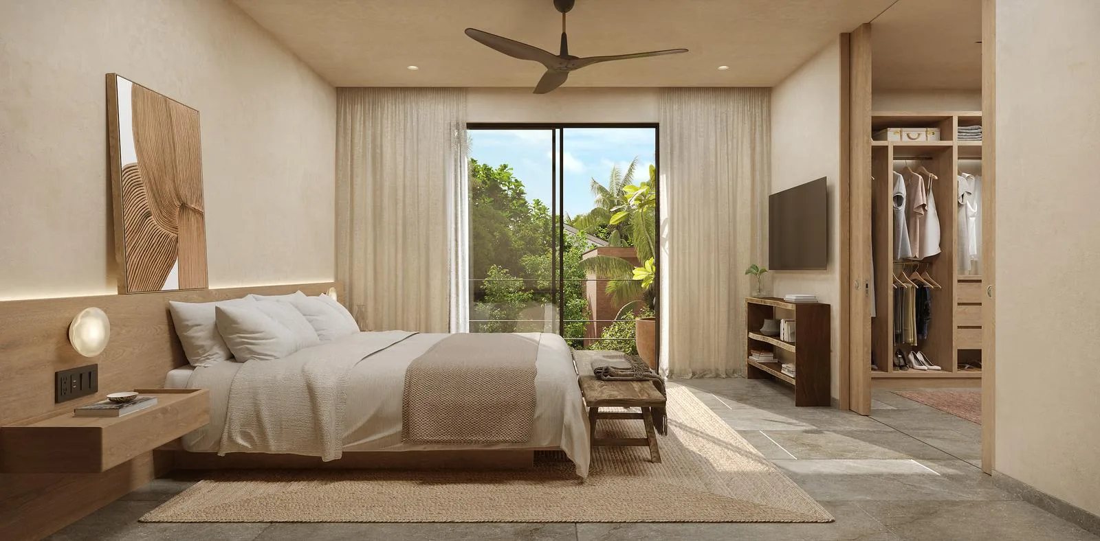 Modern One-Bedroom Penthouse with Private Roof Garden in Playa del Carmen